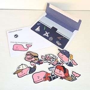 Vineyard Vines whale stickers
